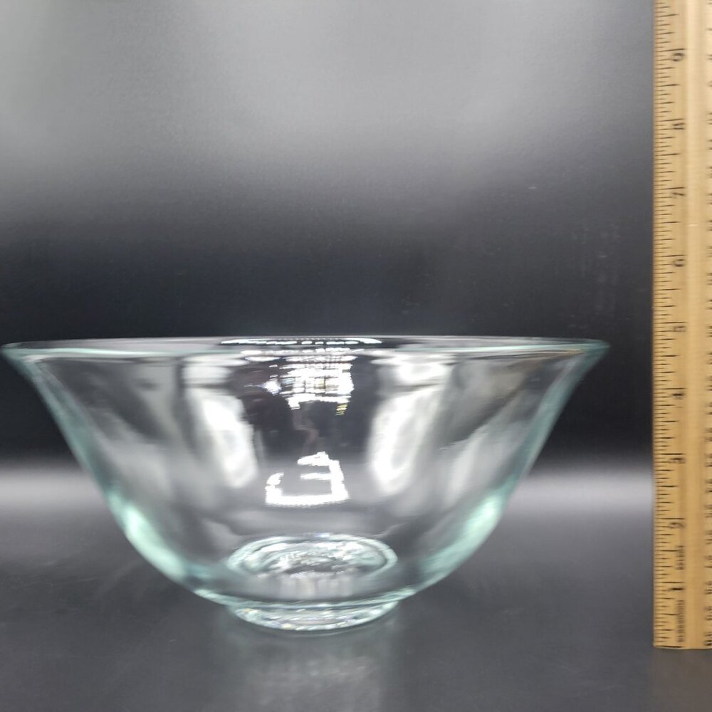 Vintage Indiana Clear Glass 3-Piece Chip N Dip Bowl Set MCM Design - Picture 7 of 11